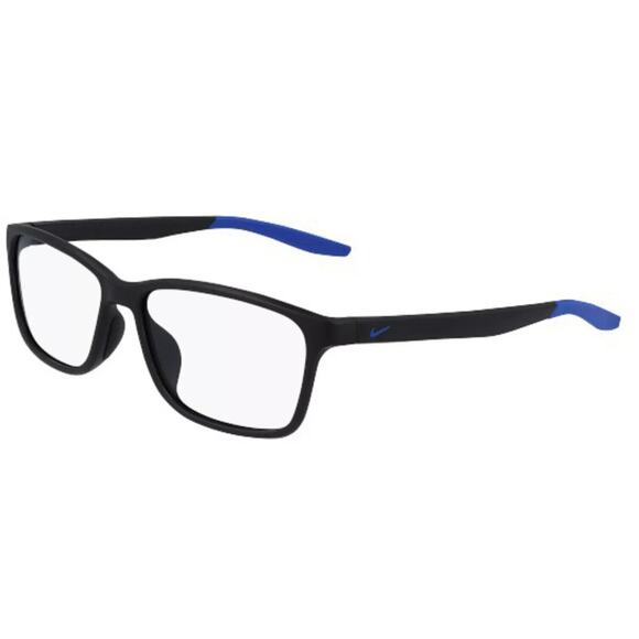 NIKE 7118 008 MATTE BLACK RACER BLUE WRAP EYEGLASSES FRAME 55-14-140 main image 7